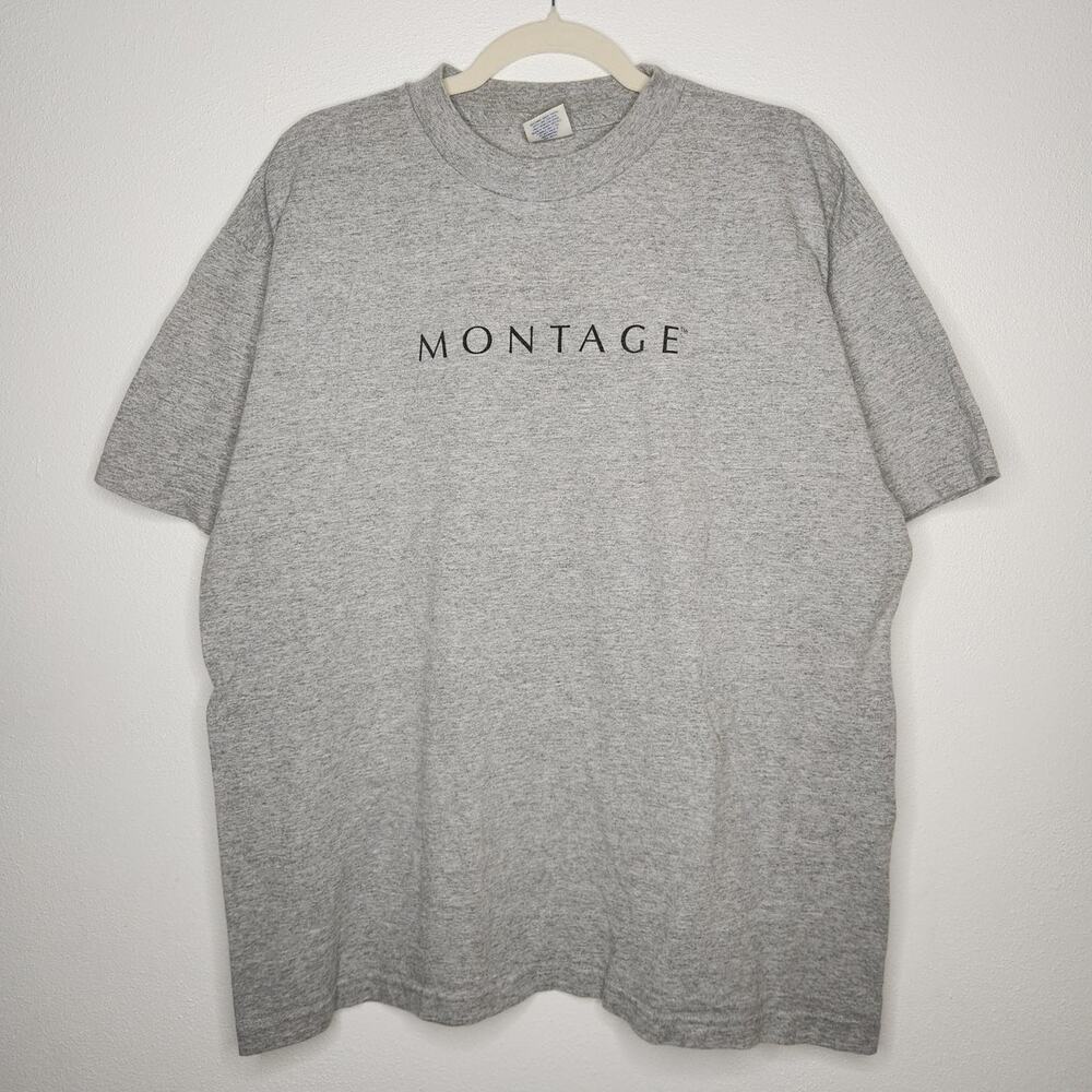 Vintage Montage Hair Salon Hairdress Promo 90s 00s Y2k Gray XL Alstyle